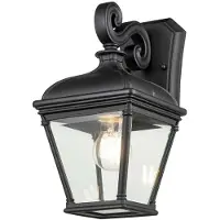 Elstead Lighting LED Wand Buitenlamp Bayview | 1X E27 Max 60W | IP44 | Dimbaar | Black