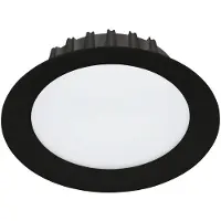 Eglo Inbouwspot | 'TREVIGLIO' LED Ø190 3000K zwart | IP44