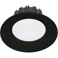 Eglo Inbouwspot | 'TREVIGLIO' LED Ø98 4000K zwart | IP44