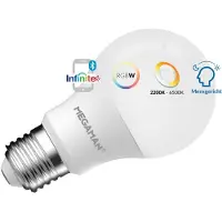 Megaman 10x E27 LED Lamp | 8W RGBW 220V/240V | Dimbaar | MM11535