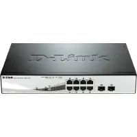 D-Link DGS-1210-08P Slimme Beheerde Schakelaar 8x Gigabit Ethernet (8x PoE, max. 45W), 2x SFP