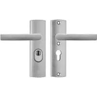 Axa Deurbeslag set - Curve Plus - Deurkruk Aluminium - U - PC55 met kerntrekbeveiliging - SKG***