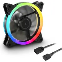 Sharkoon Shark Blades PWM PC-ventilator Zwart (b x h x d) 120 x 25 x 120 mm