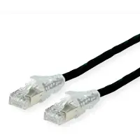 Secomp DÄTWYLER Patchkabel Kat.6A (Class EA) S/FTP, CU 7702 flex LSOH, AMP v2, schwarz, 10 m