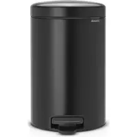 Brabantia NewIcon Pedaalemmer 12 Liter Matt Black