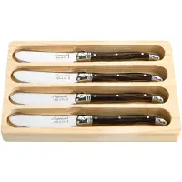 Laguiole Botermes Premium Line Dark Wood (4-Delig)