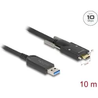 DeLOCK Active Optical Cable USB 10 Gbps Type-A male to USB Type-C male with screws on the sides 10 m