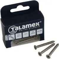 Talamex Plate Flat Phillips Head 6 Units Zwart 5.5 x 19 mm