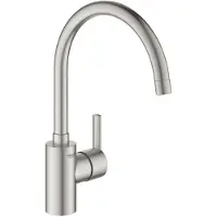GROHE Feel 1-gats keukenkraan met instelbare hoge uitloop supersteel