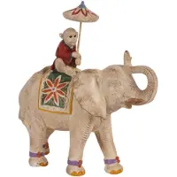 Baroque - Decoratief beeld of figuur - Olifant resin 20 cm - 19x19x7 - Polyresin