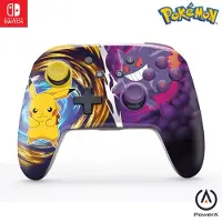PowerA Verbeterde Draadloze Controller, geschikt voor Nintendo Switch/Lite/OLED, Pokémon: Pikachu vs. Gengar