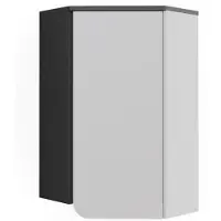 Vicco Karen Hoekwandkast – 60 x 75 cm met deur Antraciet/wit