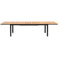 Central Park Tuintafel Lorenzo Uitschuifbaar Aluminium/teak 224-331x100x75cm