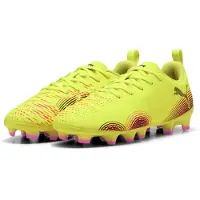 Puma Future 8 Play Gras / Kunstgras Voetbalschoenen (MG) Kids Geel Zwart Roze