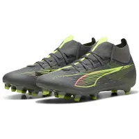 Puma Voetbalschoen 'Ultra 5 Match+' antraciet / limoen / pink