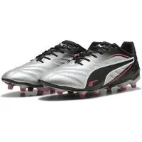Puma Voetbalschoen 'King Pro' framboos / zwart / zilver