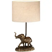 Elstead Lighting Elstead Sabi tafellamp, E27, bronzen patina, naturel kleur