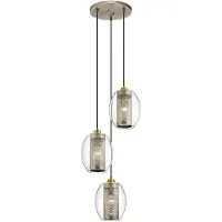 Kichler LED Hanglamp Asher II | 3X E27 Max 60W | Dimbaar | Antique Pewter