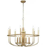 Kichler LED Kroonluchter | 12X E14 Max 40W | Dimbaar | Painted Natural Brass