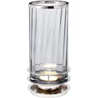 Quintiesse Tafellamp Arno, chroom / zilver, Woon-/ Eetkamer, Glas, Tafellamp