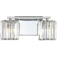 QUOIZEL LED Badkamerarmatuur Divine | 3W 3000K 300Lm 830 | IP44 | Polished Chrome