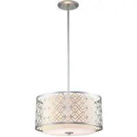 Elstead Lighting LED Hanglamp Ziggy | 2X E27 Max 60W | Dimbaar | Lacquered Silver
