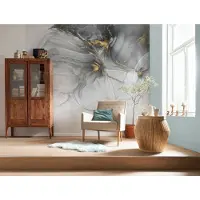 Overig Fotobehang Ink Gold Flow - Meerkleurig - 2,80m X 300cm
