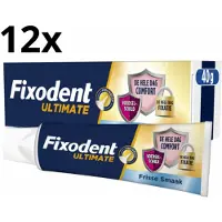 Fixodent Kleefpasta Ultimate Fresh - 12 x 40 gram - Voordeelverpakking (vervanger van Professional)