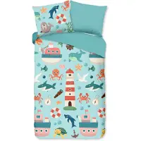 Good Morning Dekbedovertrek Sailor - microvezel - 140x220 + 60x70 cm