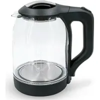 COMELEC WK7319, 1,8 liter, 1500 watt, zwart, transparant, waterniveau-indicator, oververwarmingsbeveiliging