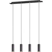 TRIO Hanglamp Marley 4 Lichts Mat Zwart