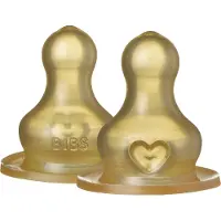 BIBS Speentjes Fles Latex Speen 2 Stuks - Medium 2 St