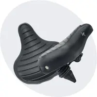 Voltano Drifter Fietszadel Wave 2.0 - Zwart