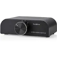 Nedis RCA switch | | 4 poorten (Handmatig, 3.5 mm jack + Tulp)