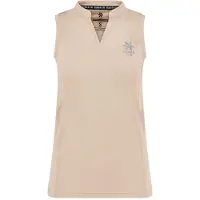 Osaka Court Sleeveless T-shirt Beige S Vrouw
