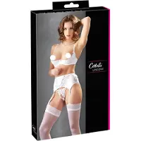 Cottelli collection Kwart Cup Jarretelset Met Brede Jarretelgordel