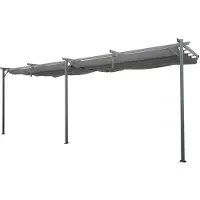 Garden Point Antraciet terrasoverkapping Santana 3x6m Garden Point