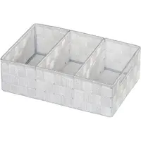 Wenko Organizer Adria 3-vaks 32x21x10cm Met Wit