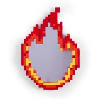 Seletti Spiegel Pixel Mirror Flame