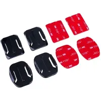 Telesin BRK-004 Mount set Zelfklevend (recht+gebogen) voor Actioncam