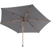 4 Seasons Outdoor Azzurro 300 cm. Ø Woodlook frame -Charcoal