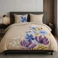Vandyck Dekbedovertrek Royal Bloom SA Lavender Satijn-140 x 200 / 220 cm | 1-Persoons