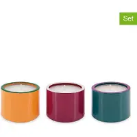 REMEMBER Theelichthouder Remember Glas Oranje/Rood/Blauw (Set van 3)