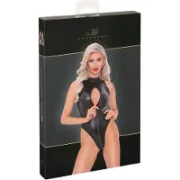 Noir - slangenprint body (zwart) - XL