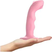 Strap-On-Me M - waterdichte, pulserende G-spot vibrator (roze)