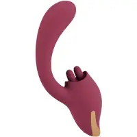 Javida - vibrator met tongfunctie 2in1 - rood
