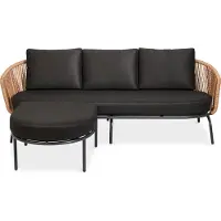 Intratuin 3-zits Loungeset Chiquito Zwart