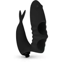 EasyToys - Vinger vibrator - 2-in-1 - Zwart