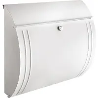 Burg wachter Wandbrievenbus Modena 857 - Staal - Wit - 23x31x7,5cm