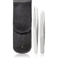 Tweezerman Petite Tweezer Set Petite pincet set met etui, Zwart Wenkbrauwset 1 st